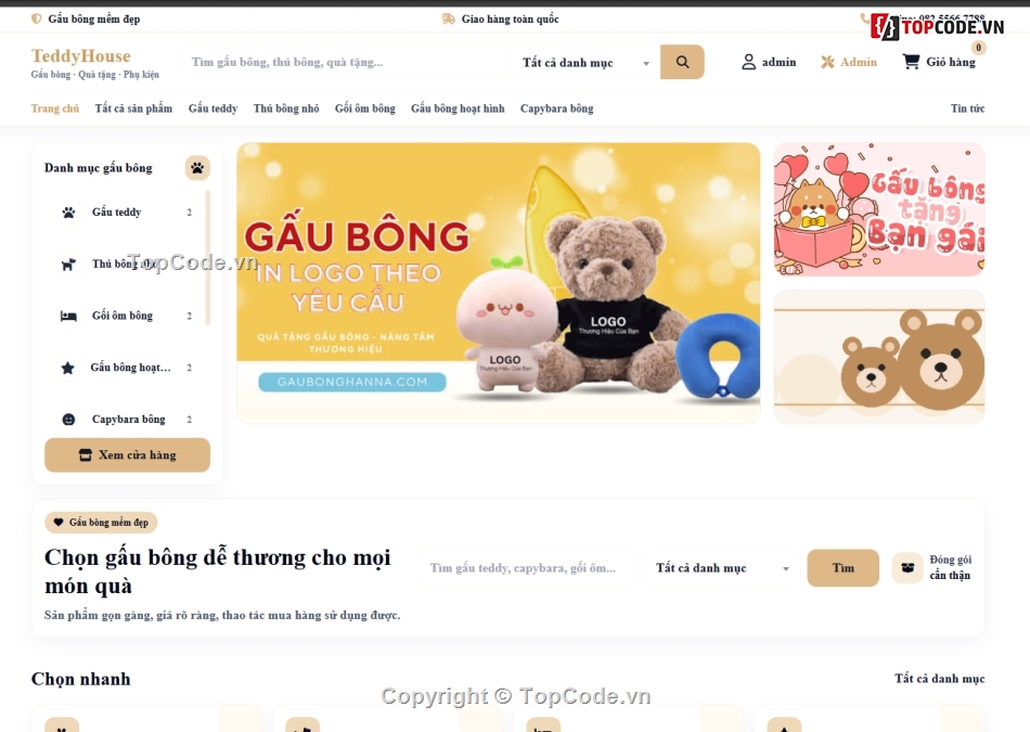 gấu bông,web bán gấu bông,website bán gấu bông